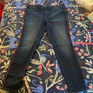 Universal Thread Dark Wash Jeans w/ Red Piping